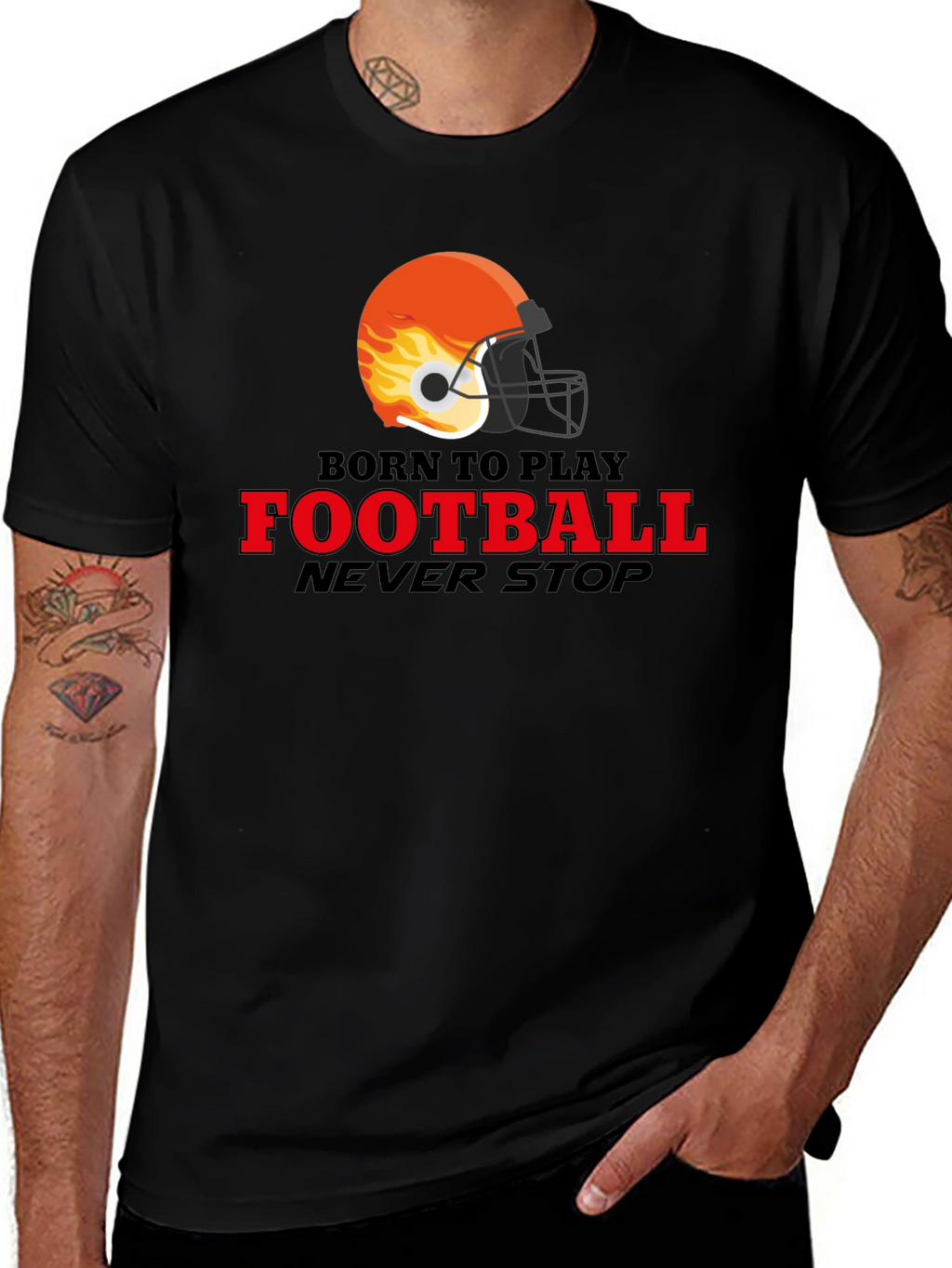 Born to Play Football Graphic Tee