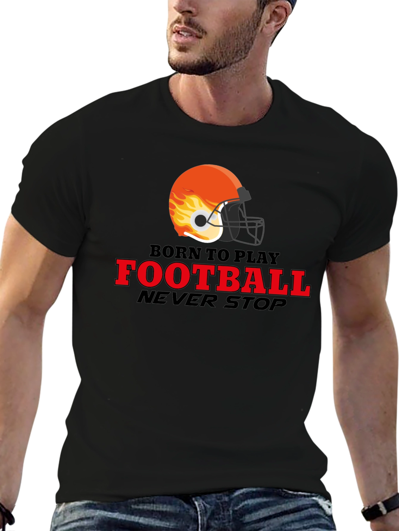 Born to Play Football Graphic Tee