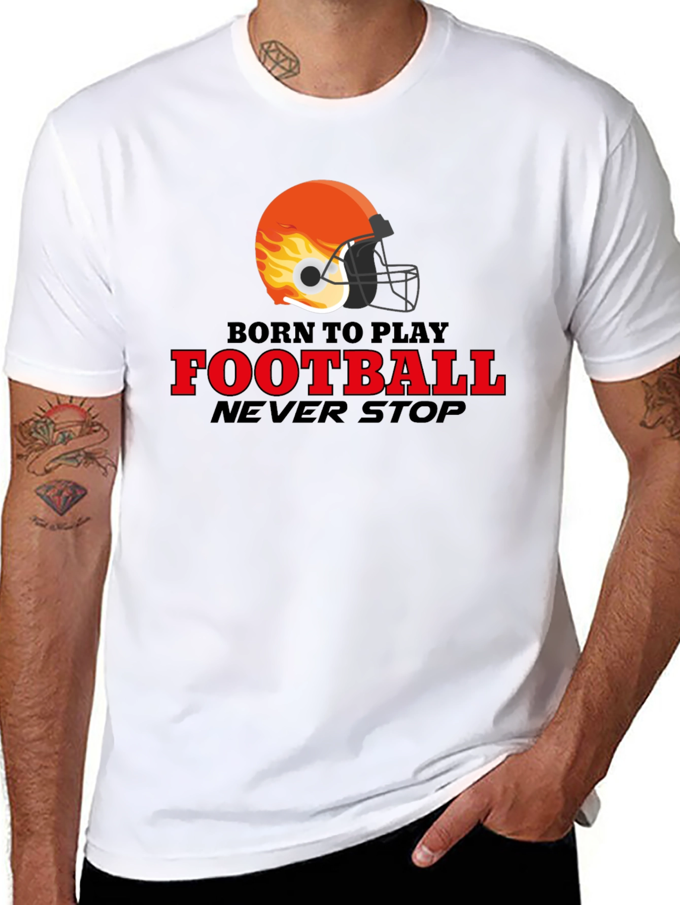 Born to Play Football Graphic Tee