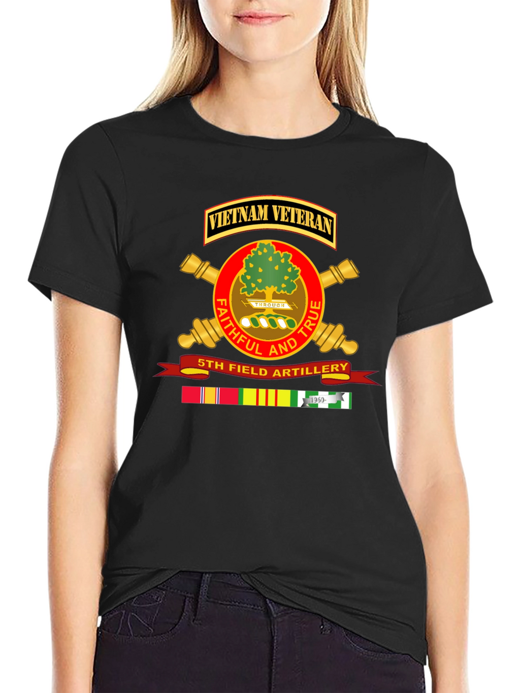 Vietnam Veteran 5th Field Artillery T-Shirt