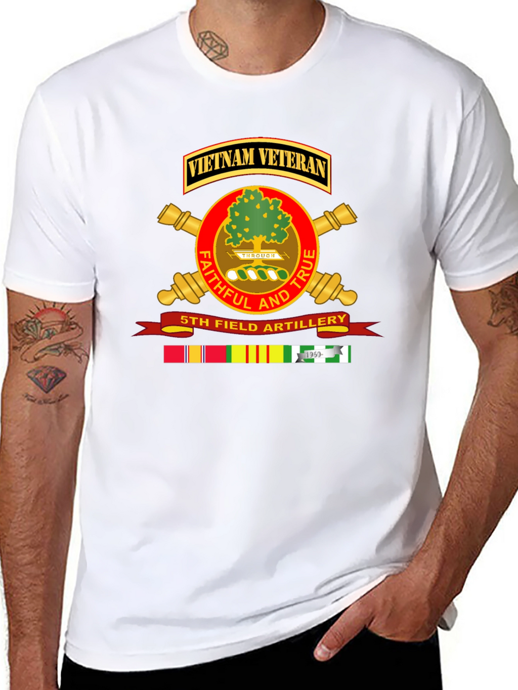Vietnam Veteran 5th Field Artillery T-Shirt