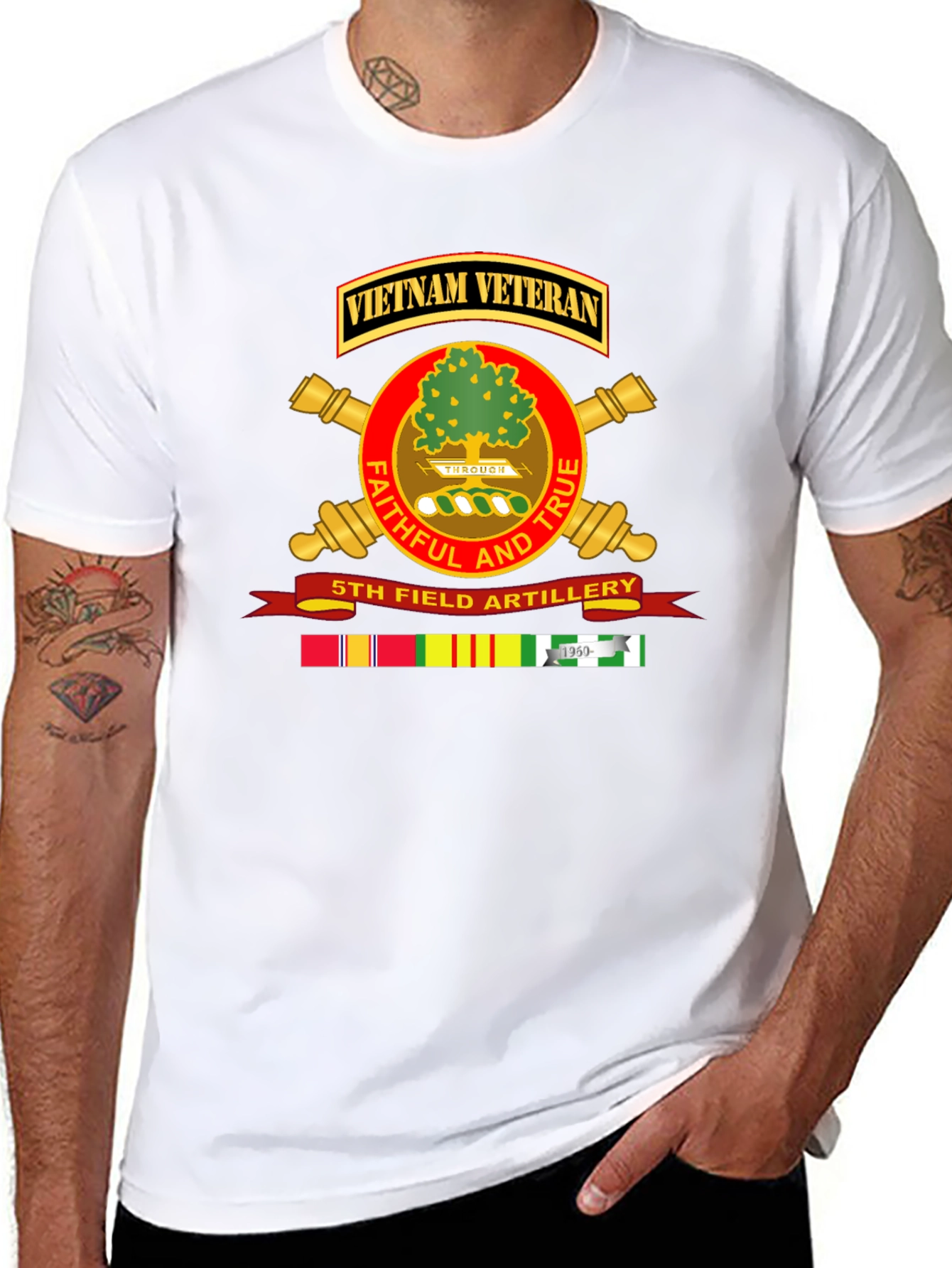 Vietnam Veteran 5th Field Artillery T-Shirt