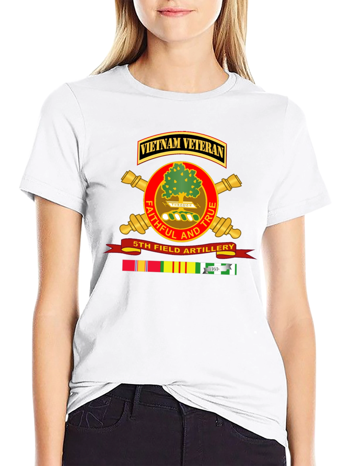 Vietnam Veteran 5th Field Artillery T-Shirt