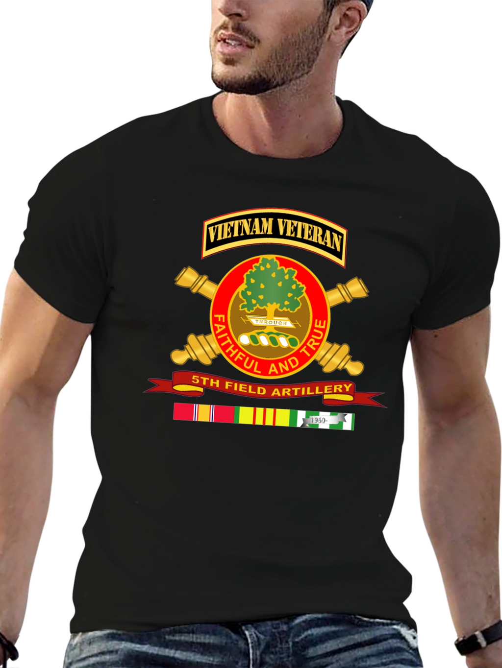 Vietnam Veteran 5th Field Artillery T-Shirt