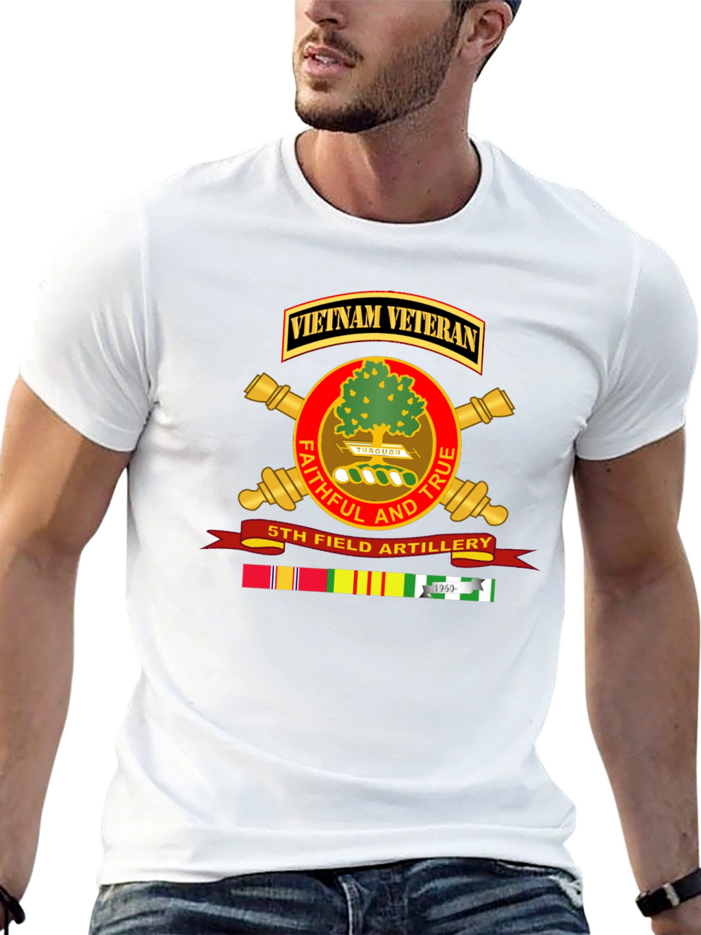 Vietnam Veteran 5th Field Artillery T-Shirt