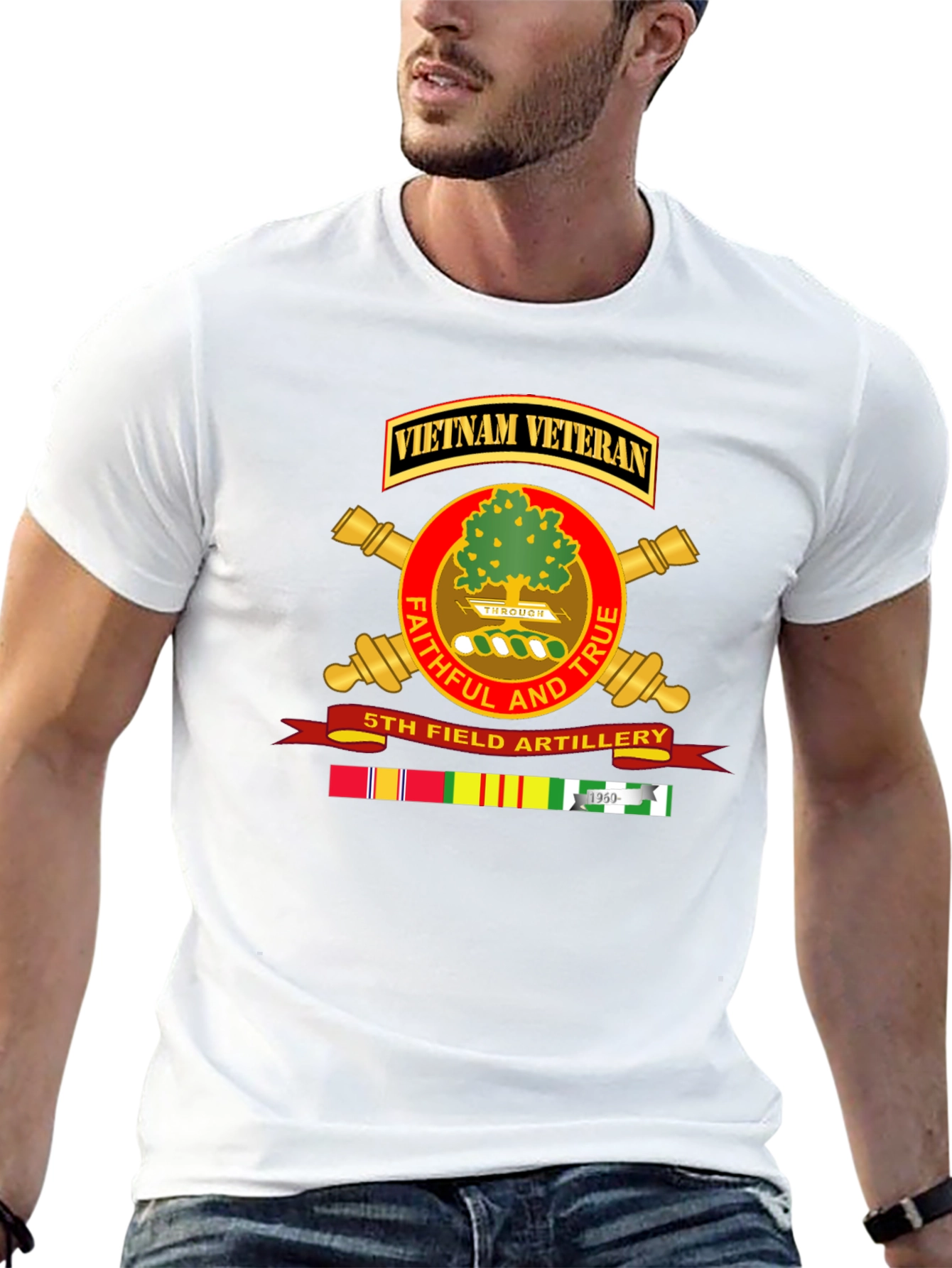 Vietnam Veteran 5th Field Artillery T-Shirt