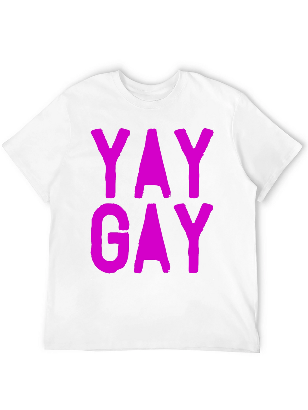 Yay Gay Black Cotton T-Shirt - Prideful Statement Tee