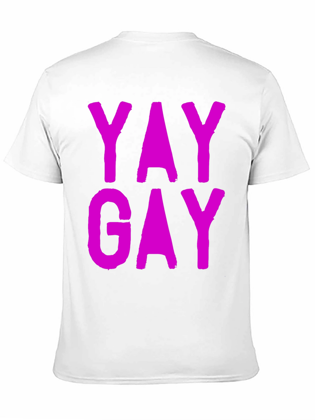 Yay Gay Black Cotton T-Shirt - Prideful Statement Tee