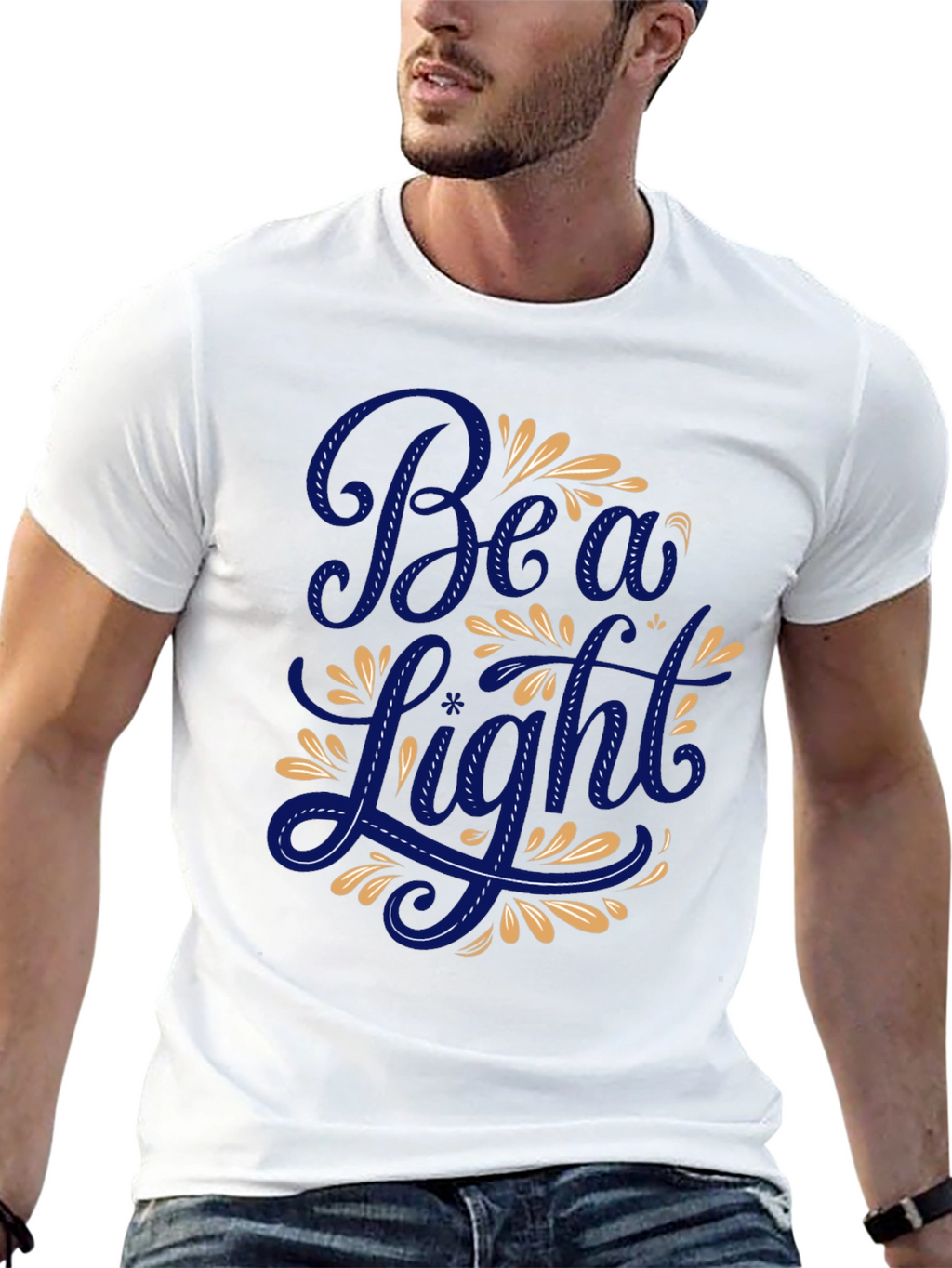 Beau Light Graphic T-Shirt - Premium Black Cotton Tee