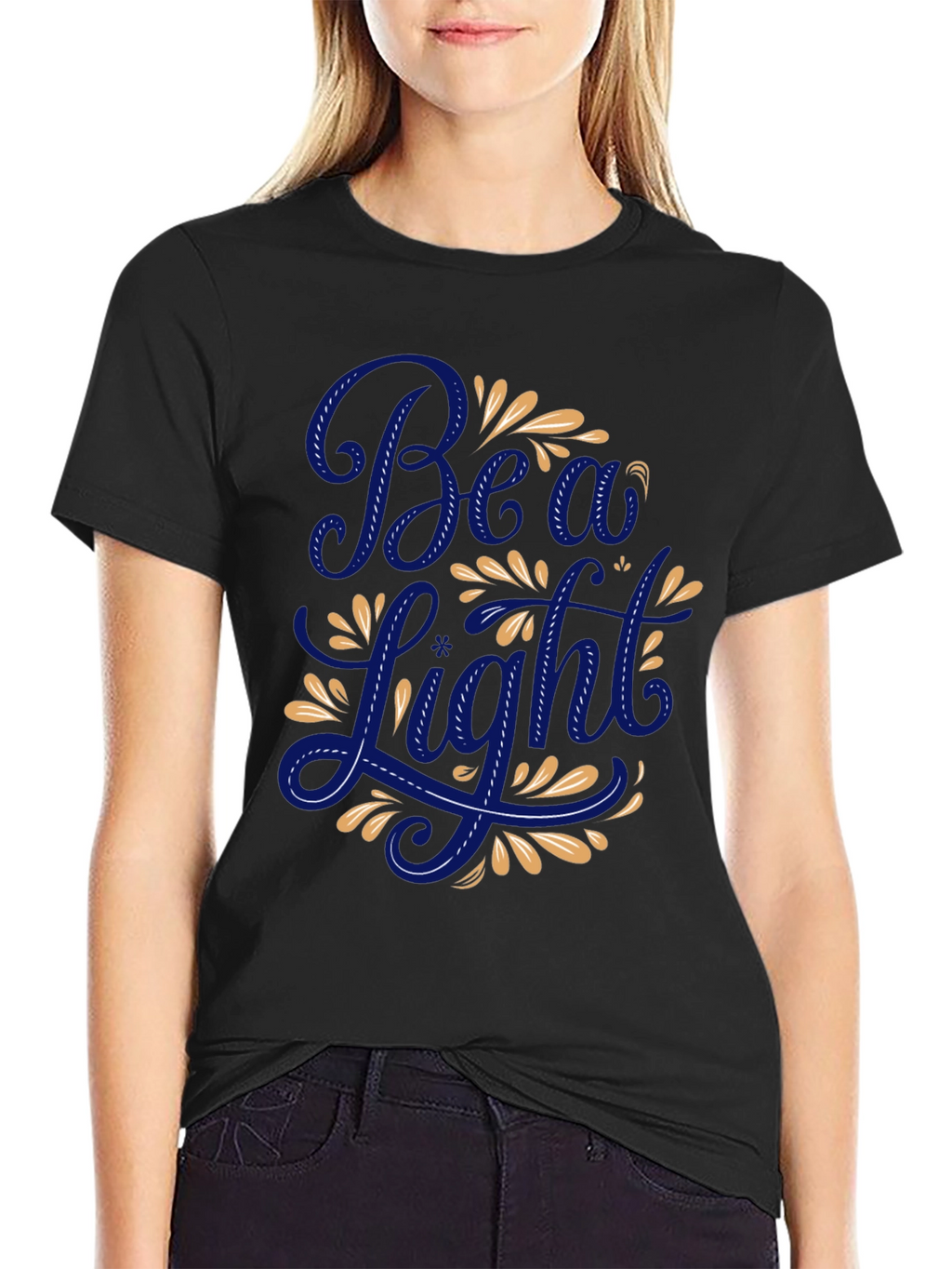 Beau Light Graphic T-Shirt - Premium Black Cotton Tee
