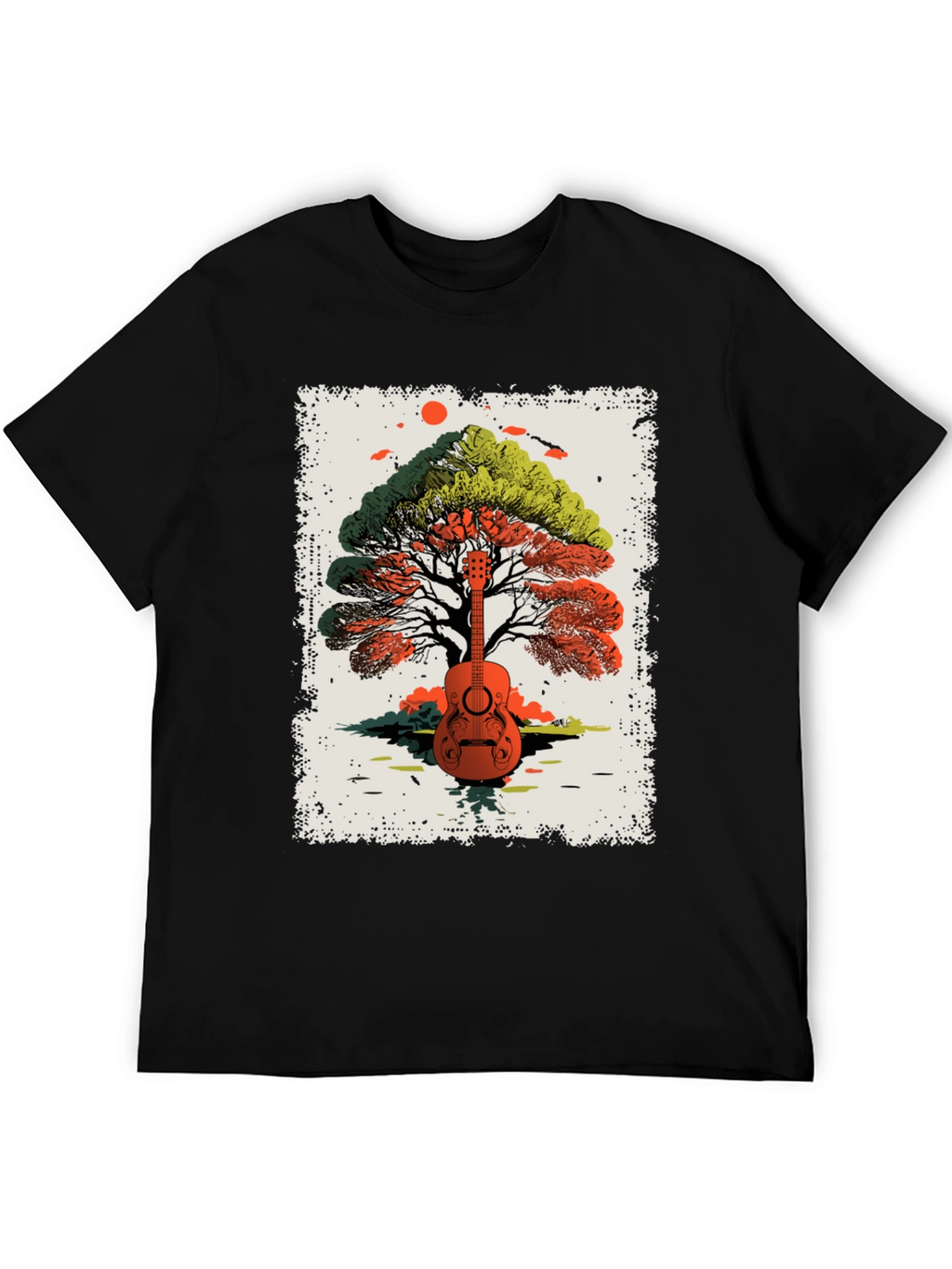 Guitar Tree Graphic Tee - Music Lovers T-Shirt