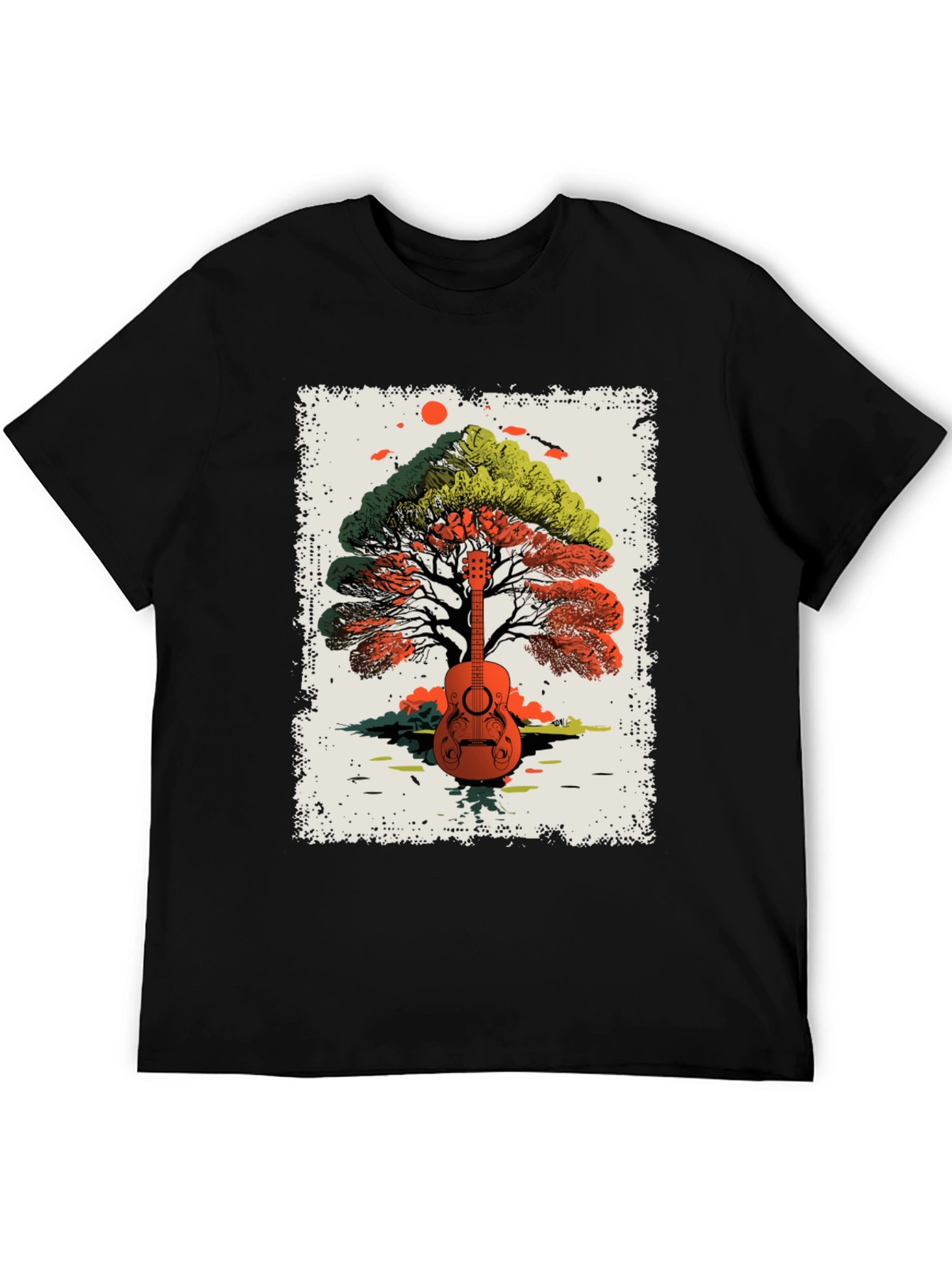 Guitar Tree Graphic Tee - Music Lovers T-Shirt