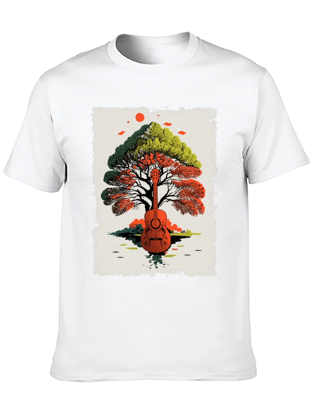 Guitar Tree Graphic Tee - Music Lovers T-Shirt