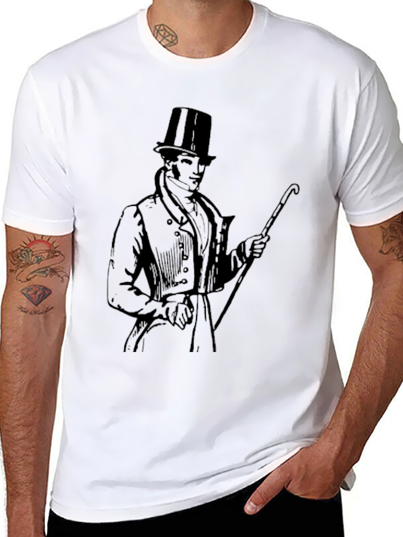 Gentleman Graphic Tee - Classic Style