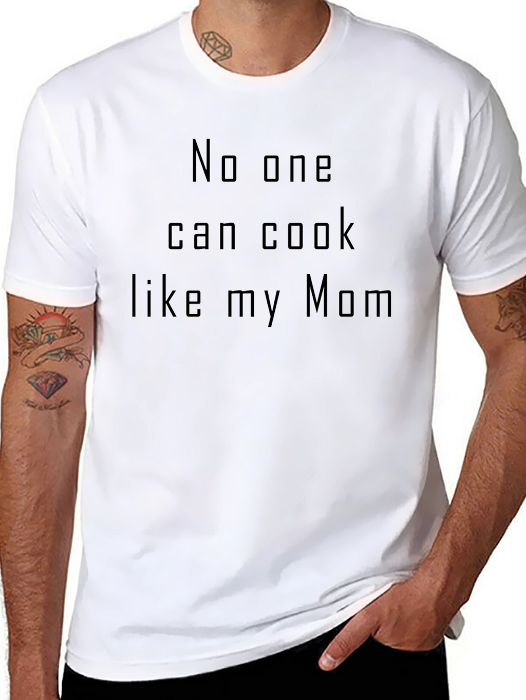No One Can Cook Like My Mom Black T-Shirt
