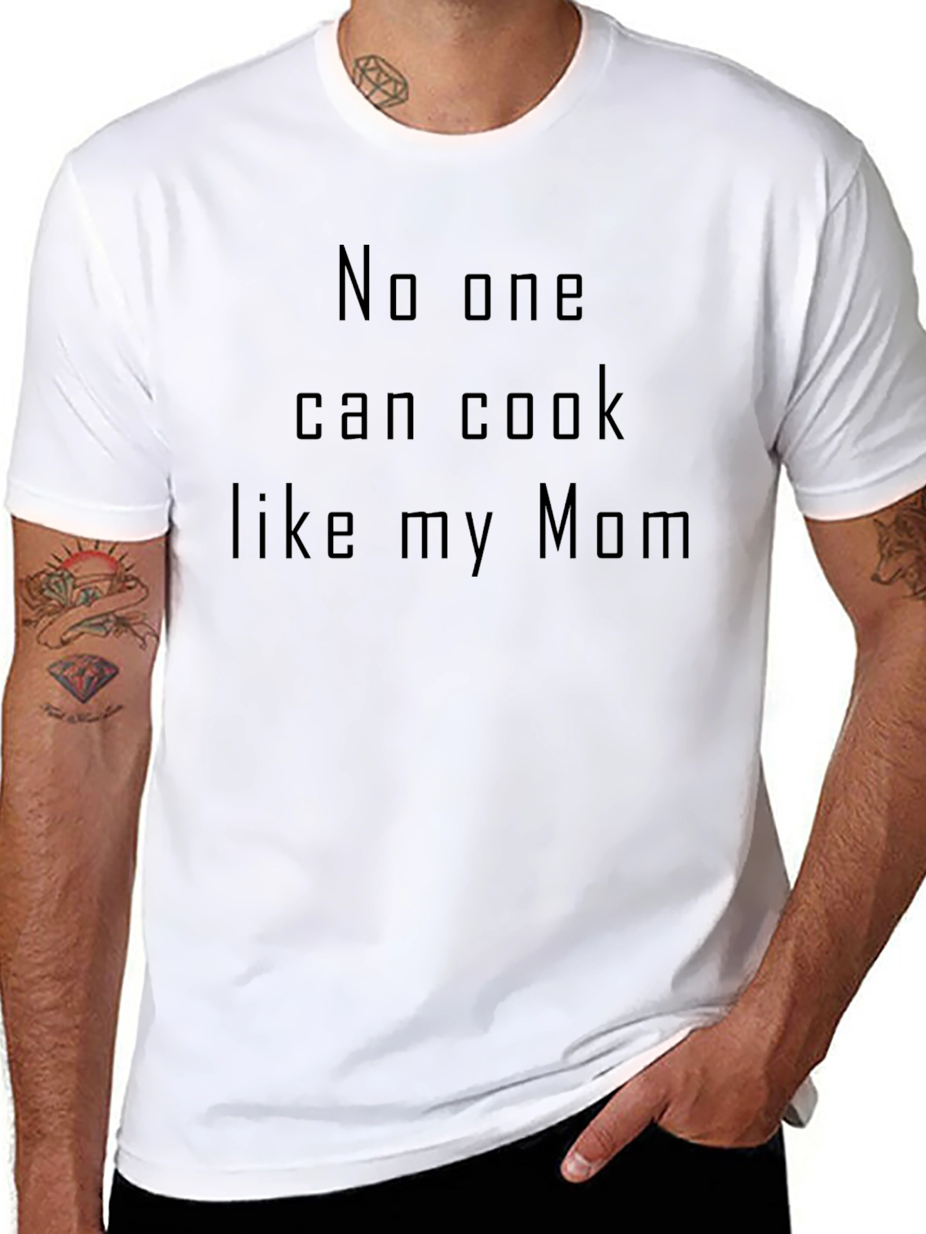 No One Can Cook Like My Mom Black T-Shirt