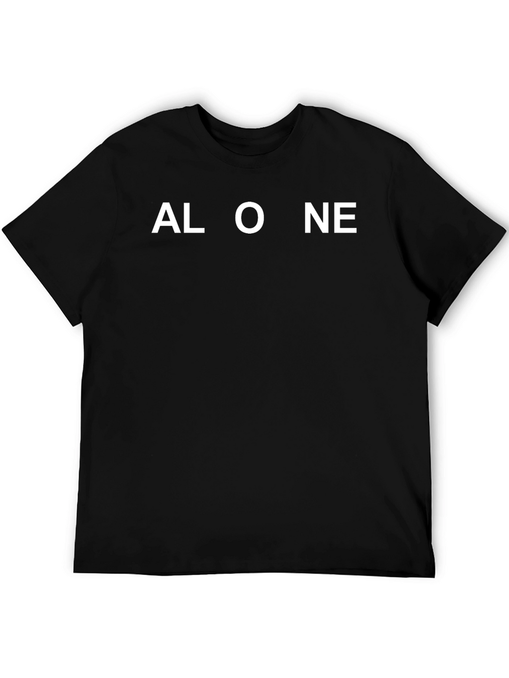 Alone Black T-Shirt | Relaxed Comfort