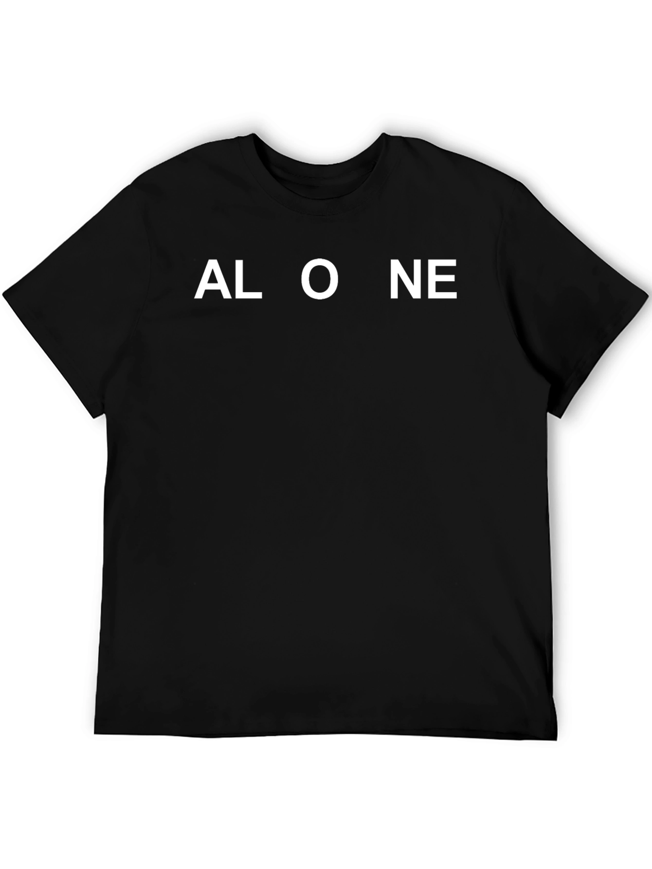 Alone Black T-Shirt | Relaxed Comfort