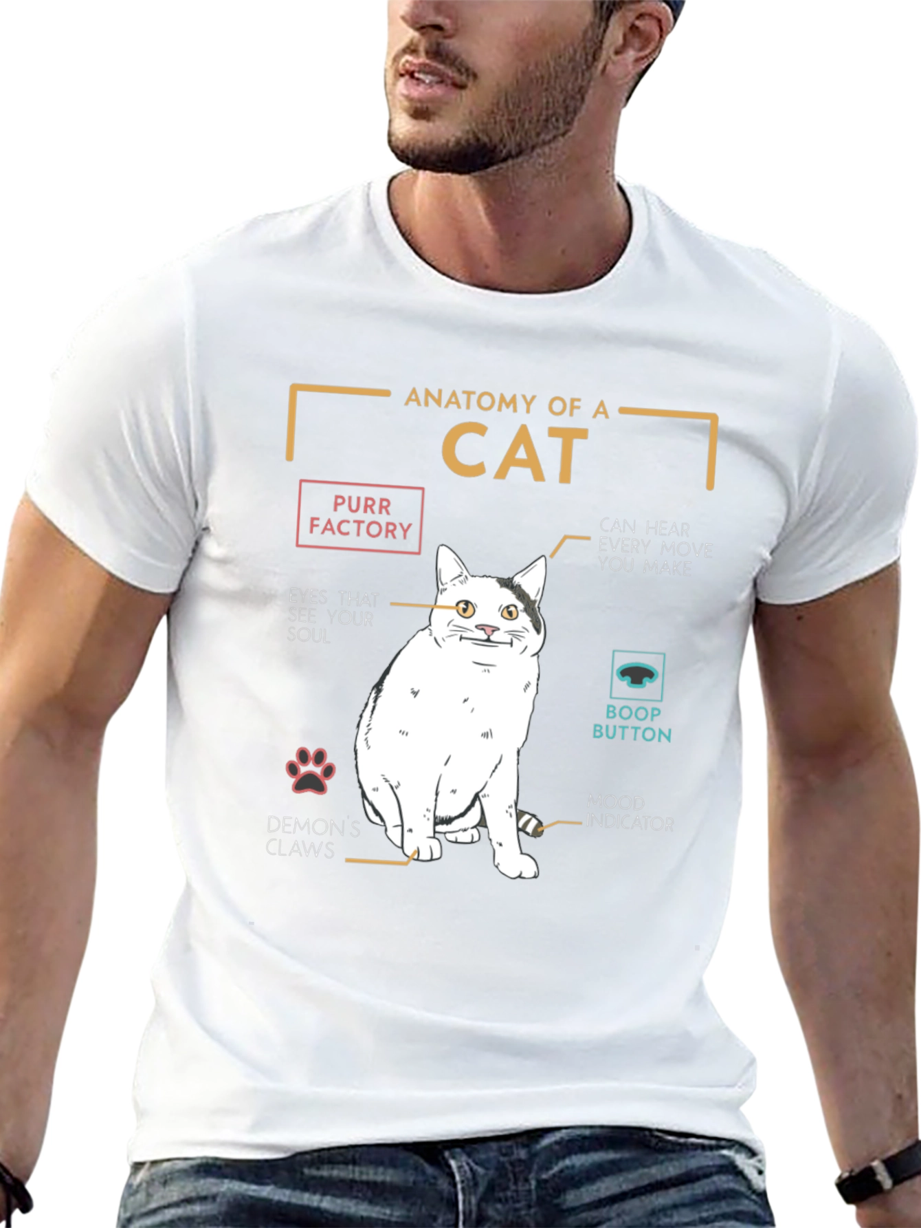 Anatomy of a Cat T-Shirt