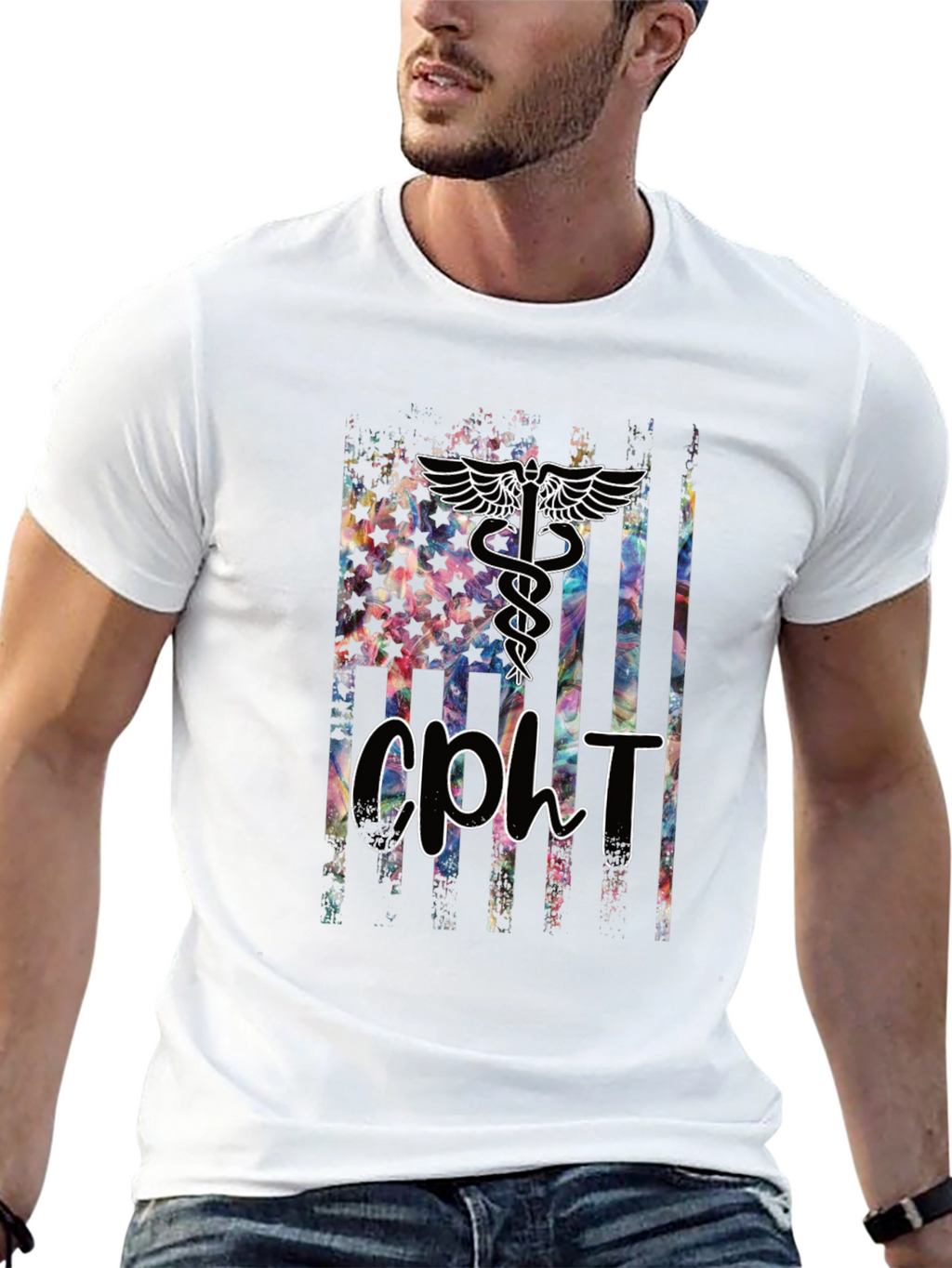 CPHT American Flag Graphic Tee - Black