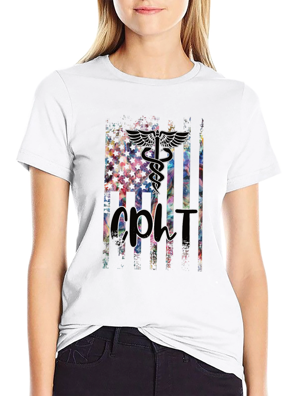 CPHT American Flag Graphic Tee - Black