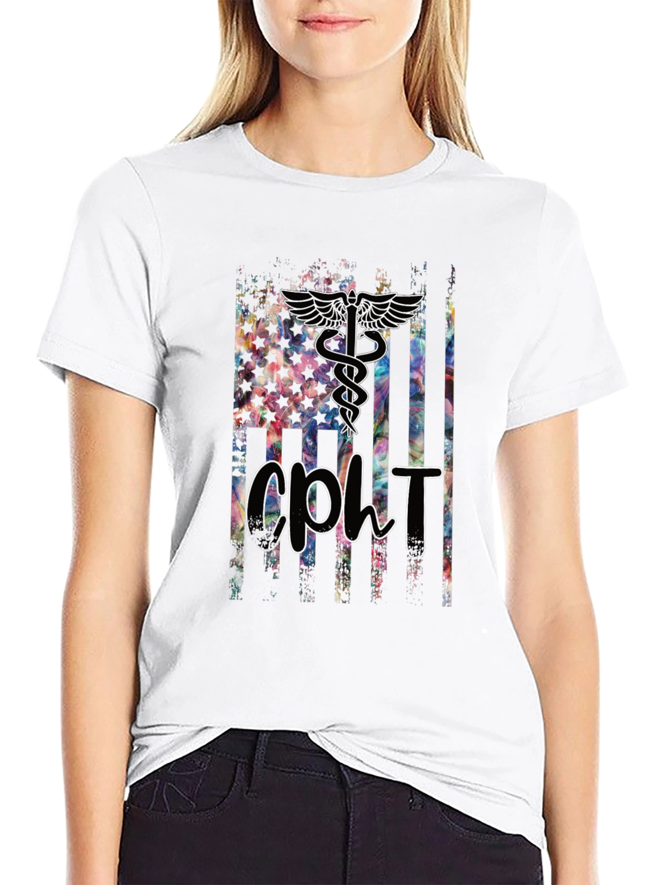 CPHT American Flag Graphic Tee - Black