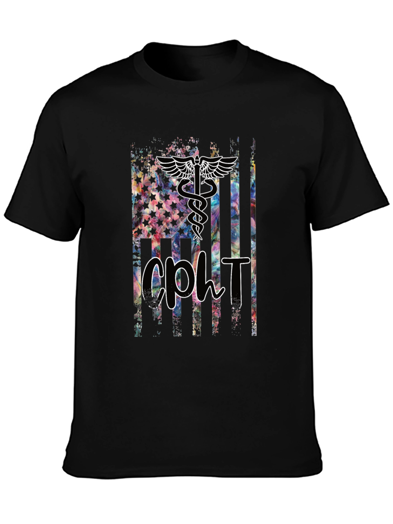 CPHT American Flag Graphic Tee - Black