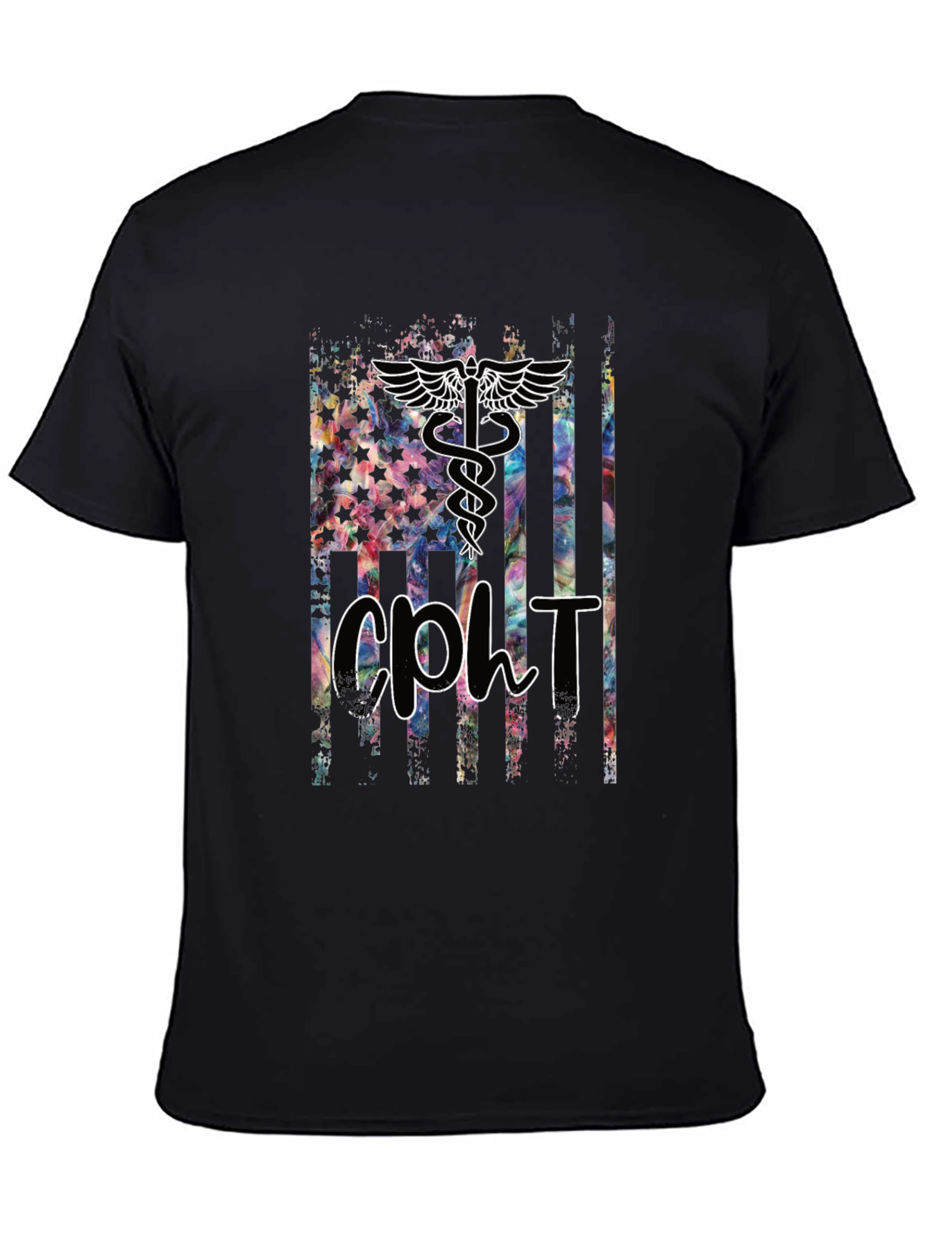 CPHT American Flag Graphic Tee - Black