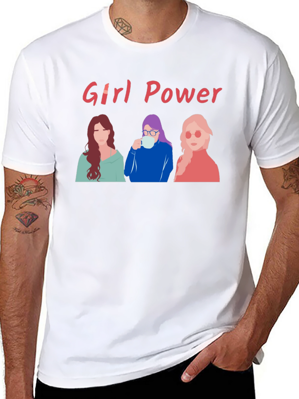 Girl Power Graphic Tee - Empowering Womens T-Shirt