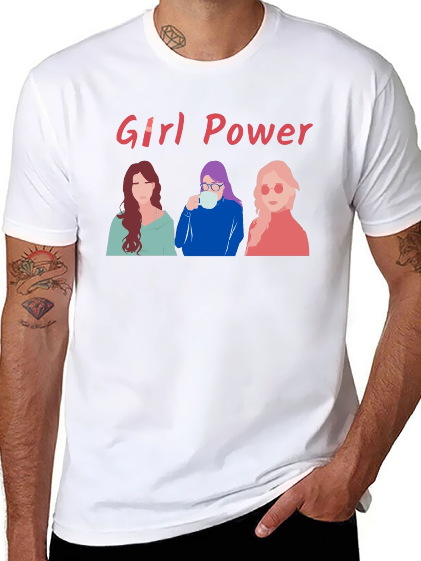Girl Power Graphic Tee - Empowering Womens T-Shirt