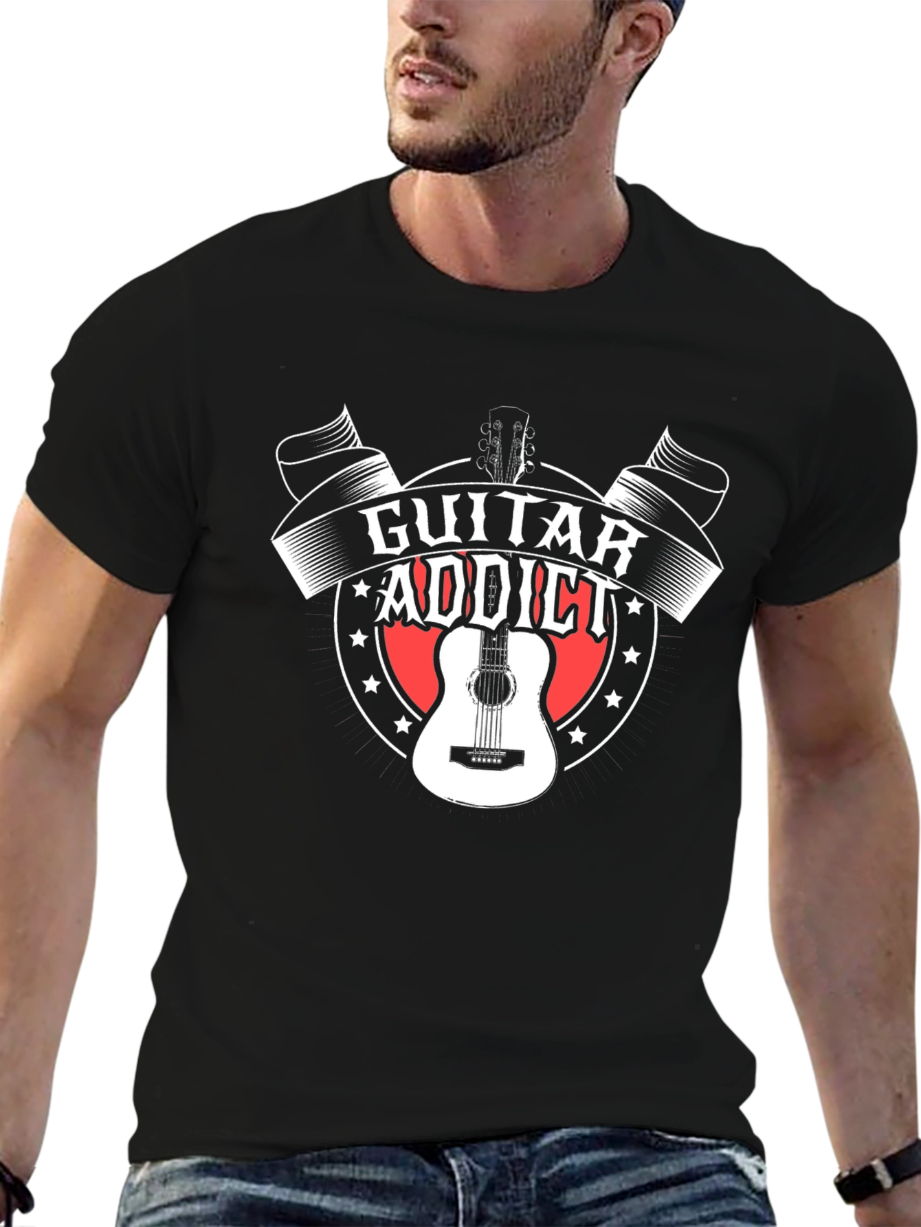 Guitar Addict Graphic T-Shirt