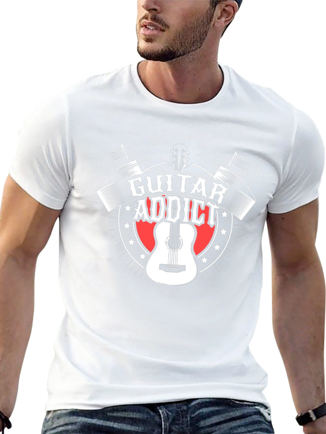 Guitar Addict Graphic T-Shirt
