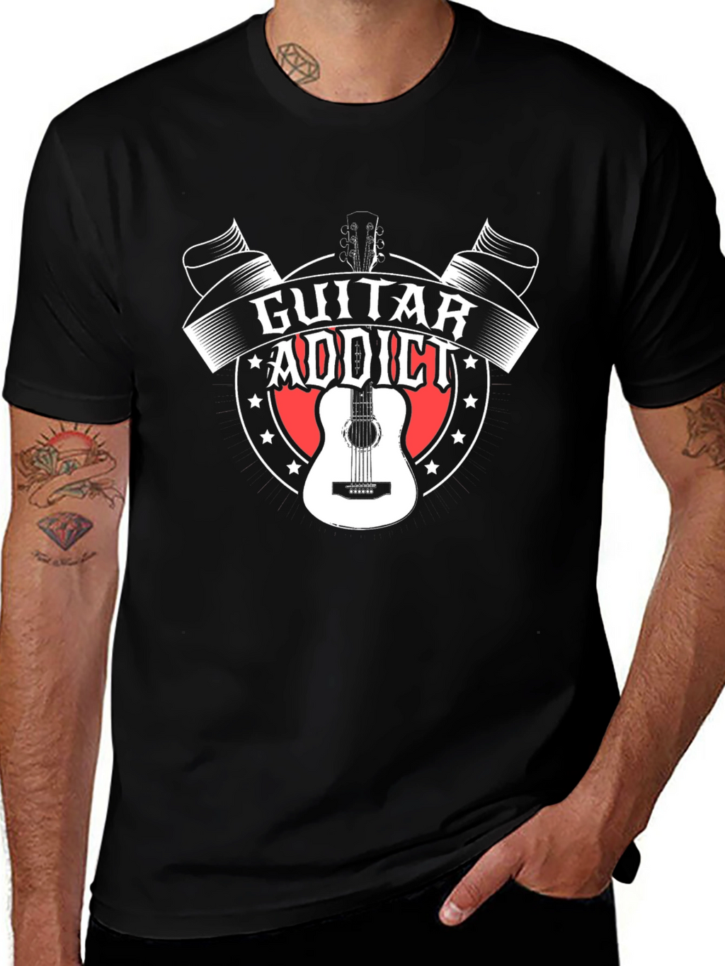 Guitar Addict Graphic T-Shirt