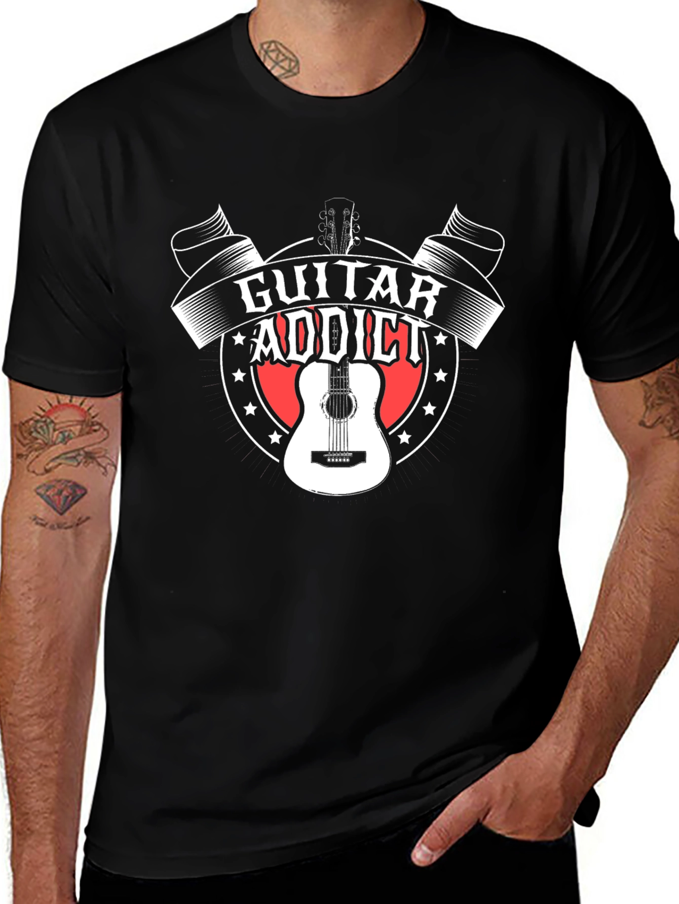 Guitar Addict Graphic T-Shirt