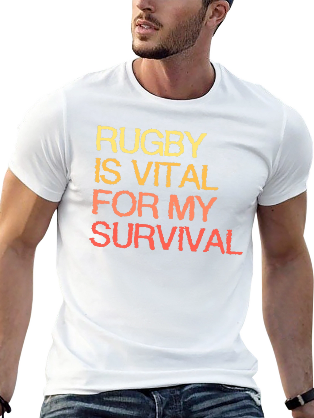 Rugby is Vital T-Shirt | Black Graphic Tee
