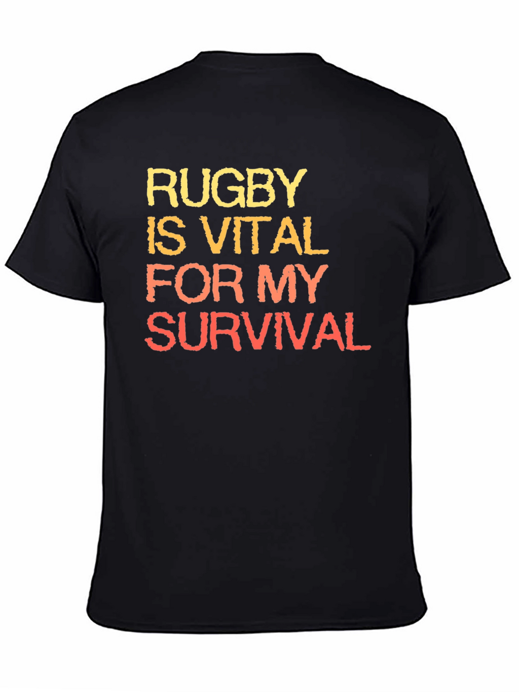 Rugby is Vital T-Shirt | Black Graphic Tee