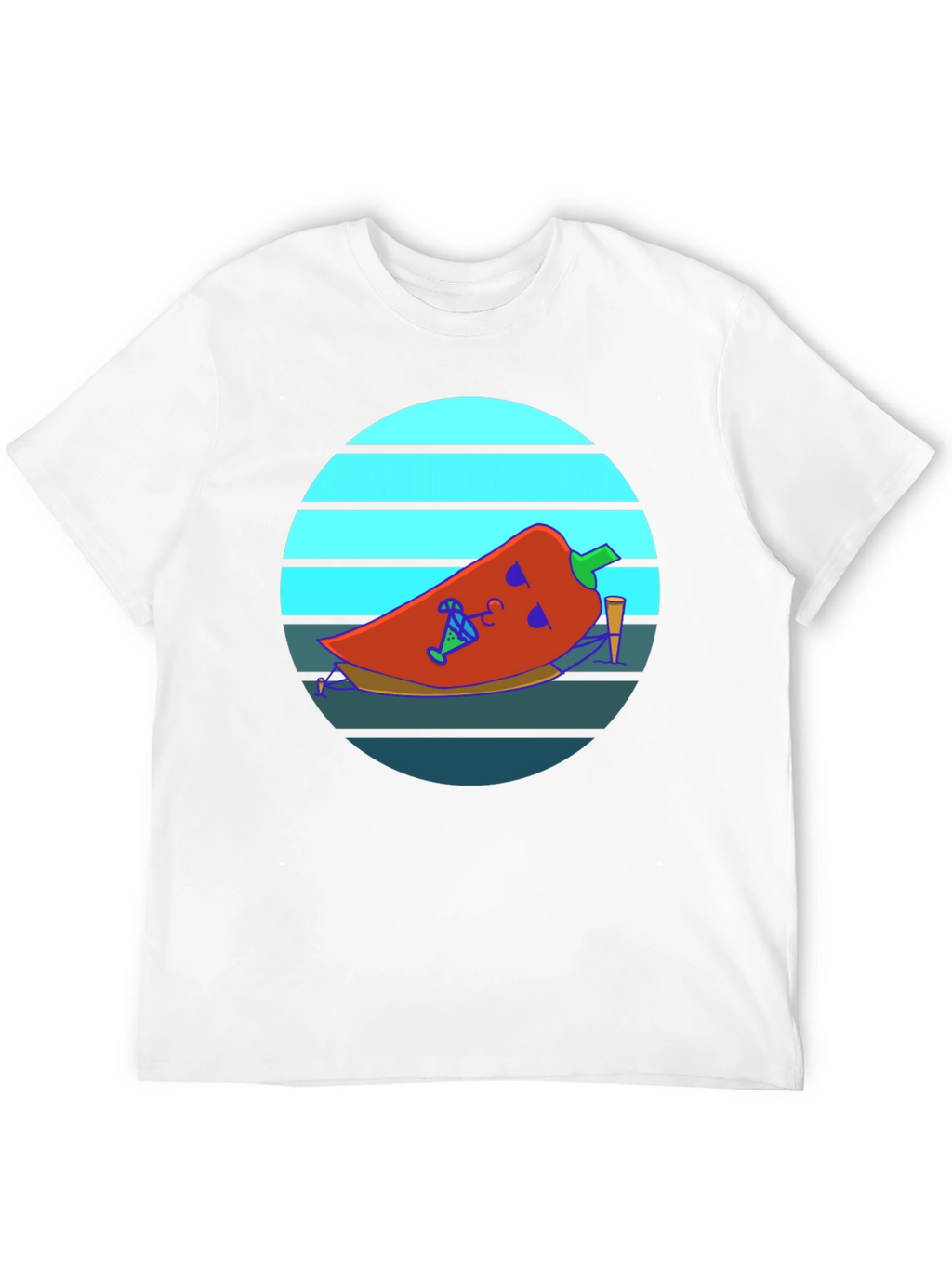 Chill Pepper Graphic Tee - Black