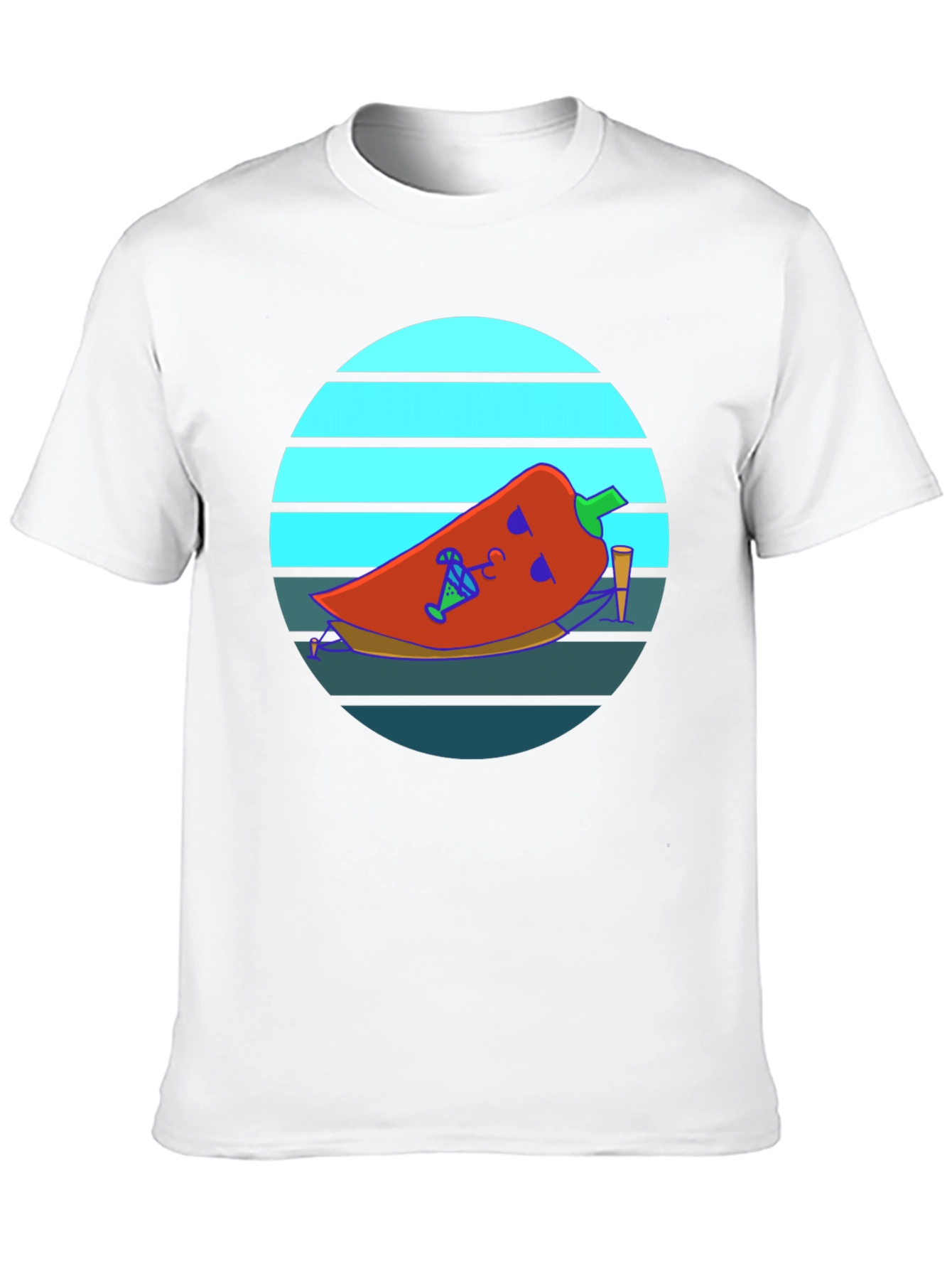 Chill Pepper Graphic Tee - Black