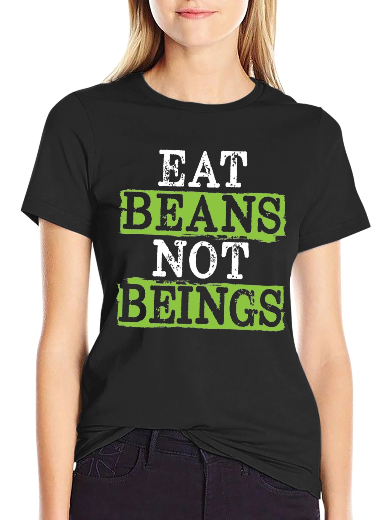 Eat Beans Not Beings Vegan T-Shirt