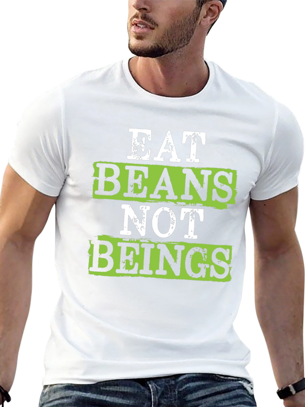 Eat Beans Not Beings Vegan T-Shirt