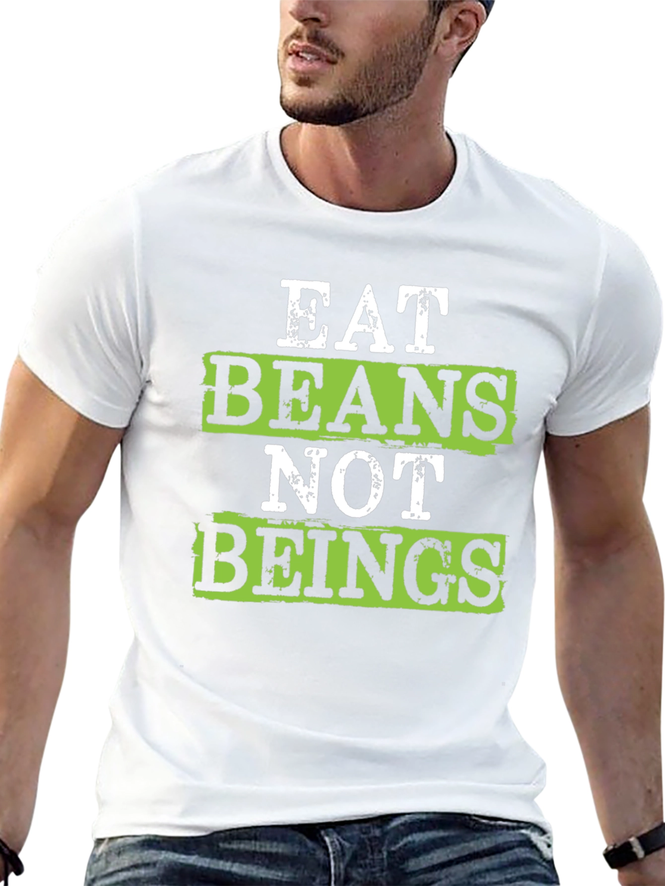 Eat Beans Not Beings Vegan T-Shirt
