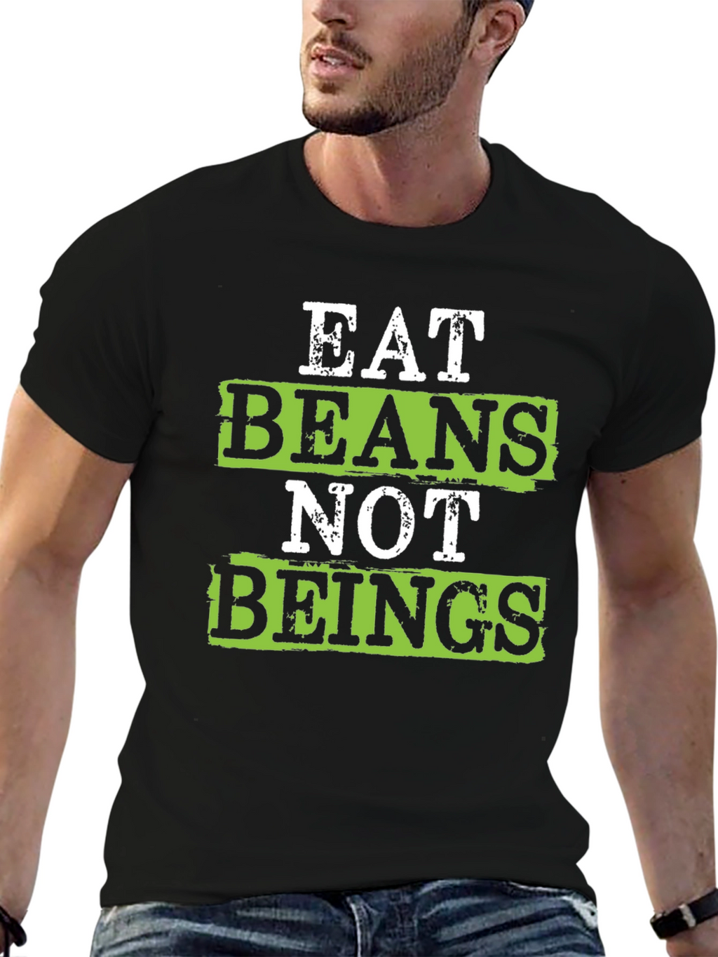 Eat Beans Not Beings Vegan T-Shirt