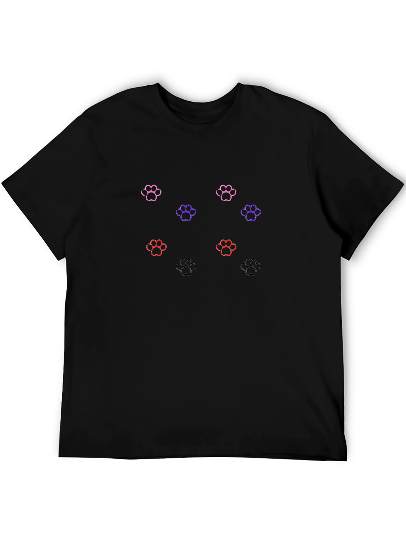 Paw Print Graphic Tee - Fun Animal Lovers T-Shirt