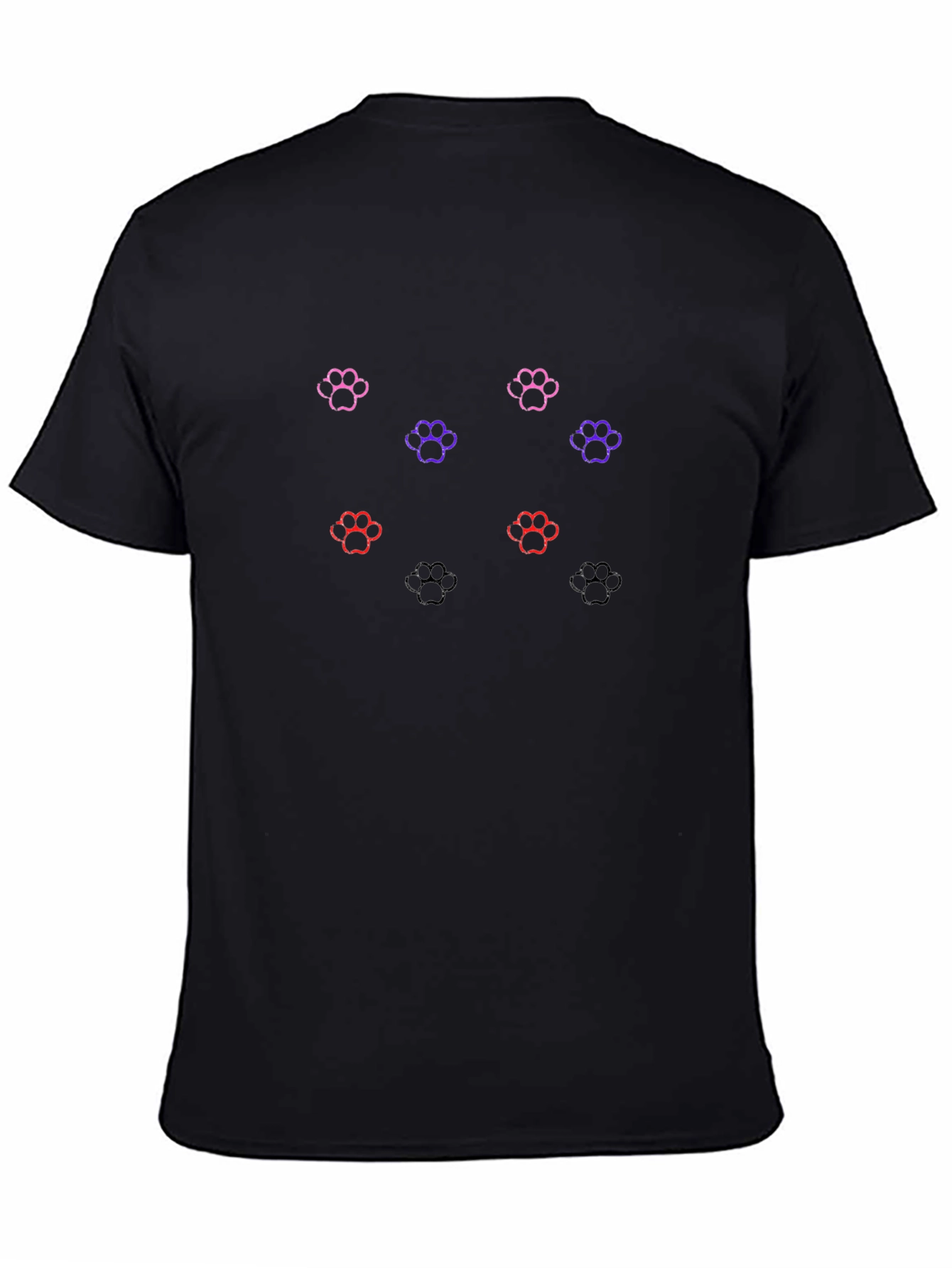 Paw Print Graphic Tee - Fun Animal Lovers T-Shirt