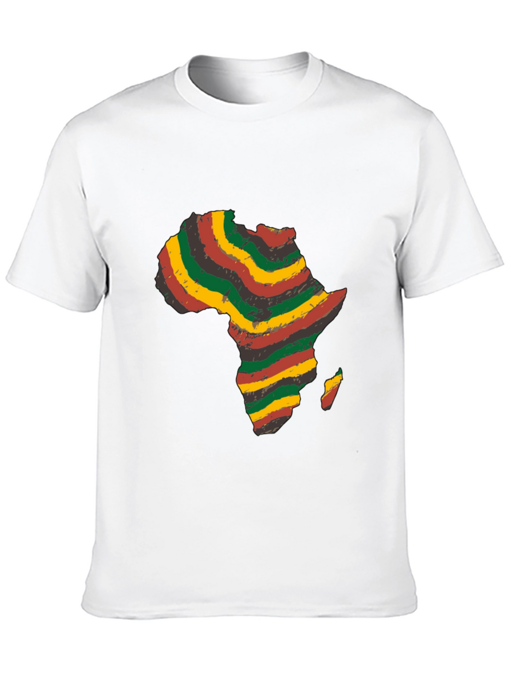 Africa Map Black T-Shirt