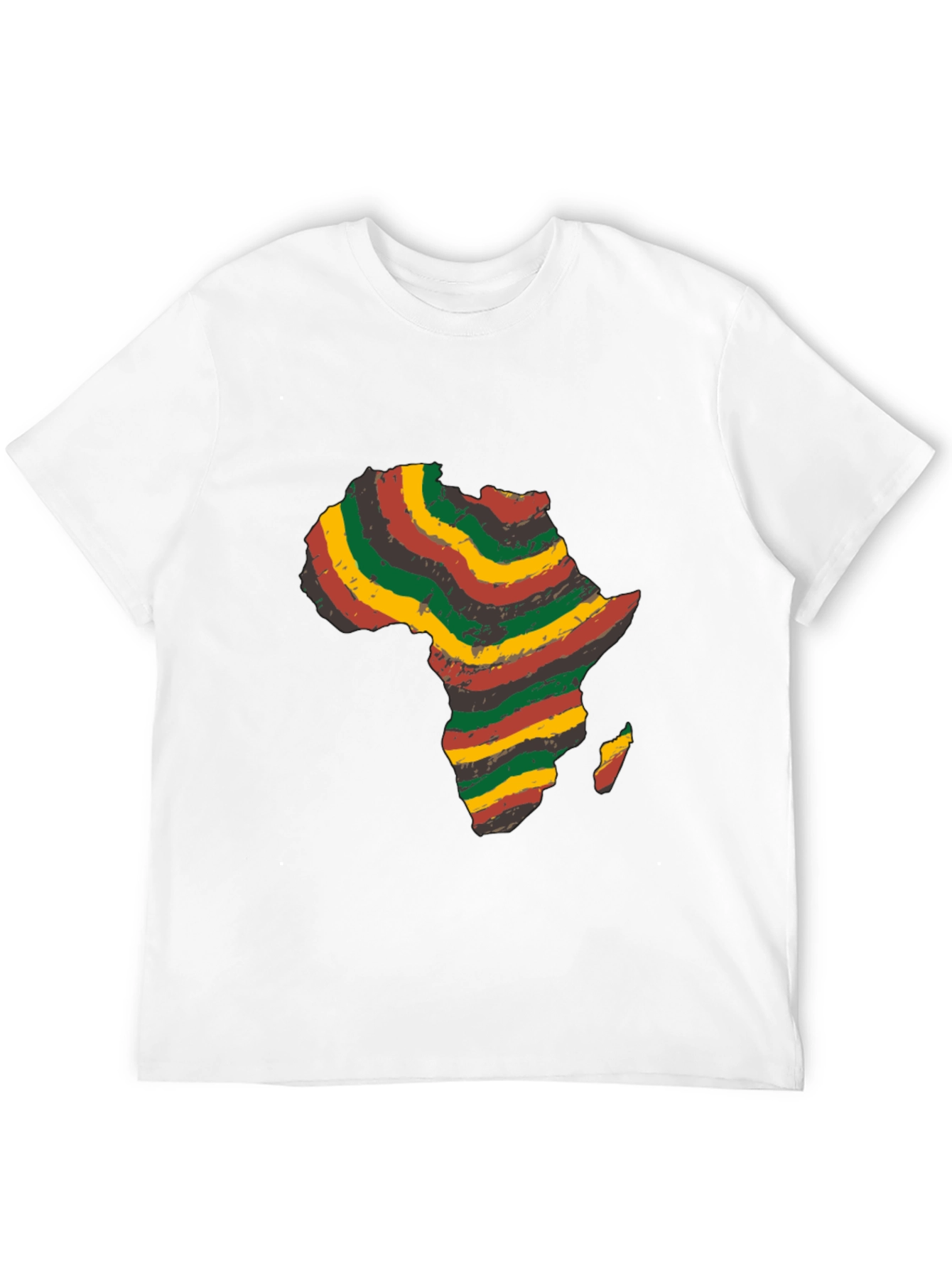 Africa Map Black T-Shirt