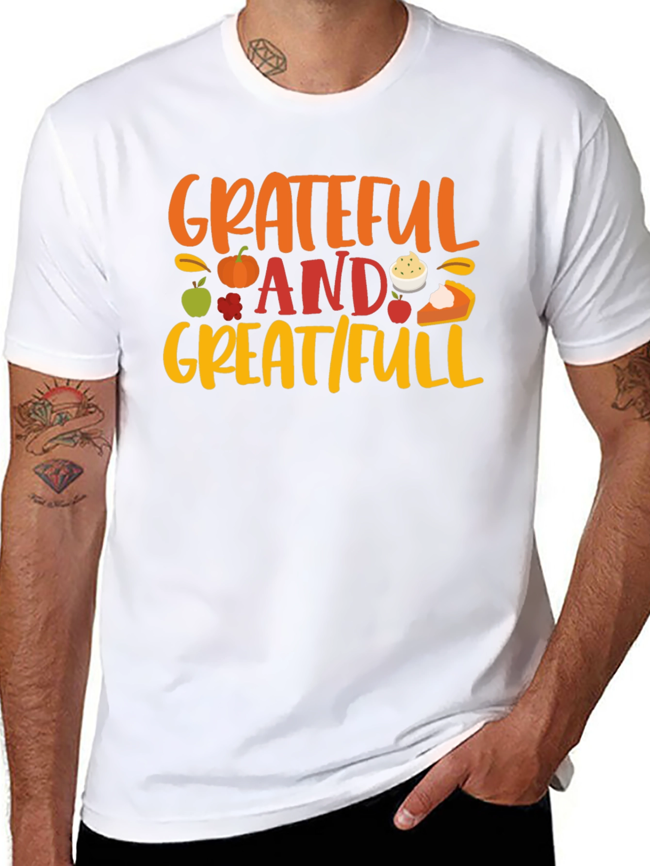 Grateful Great/Full Thanksgiving T-Shirt