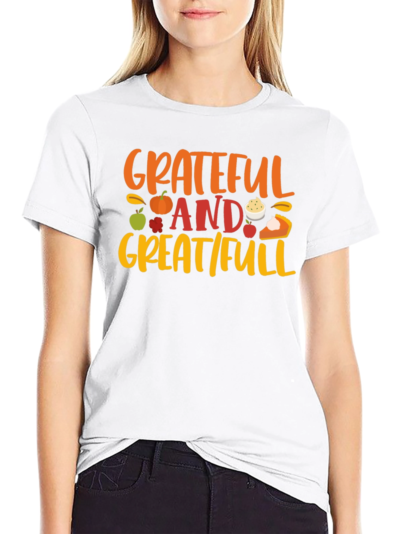 Grateful Great/Full Thanksgiving T-Shirt