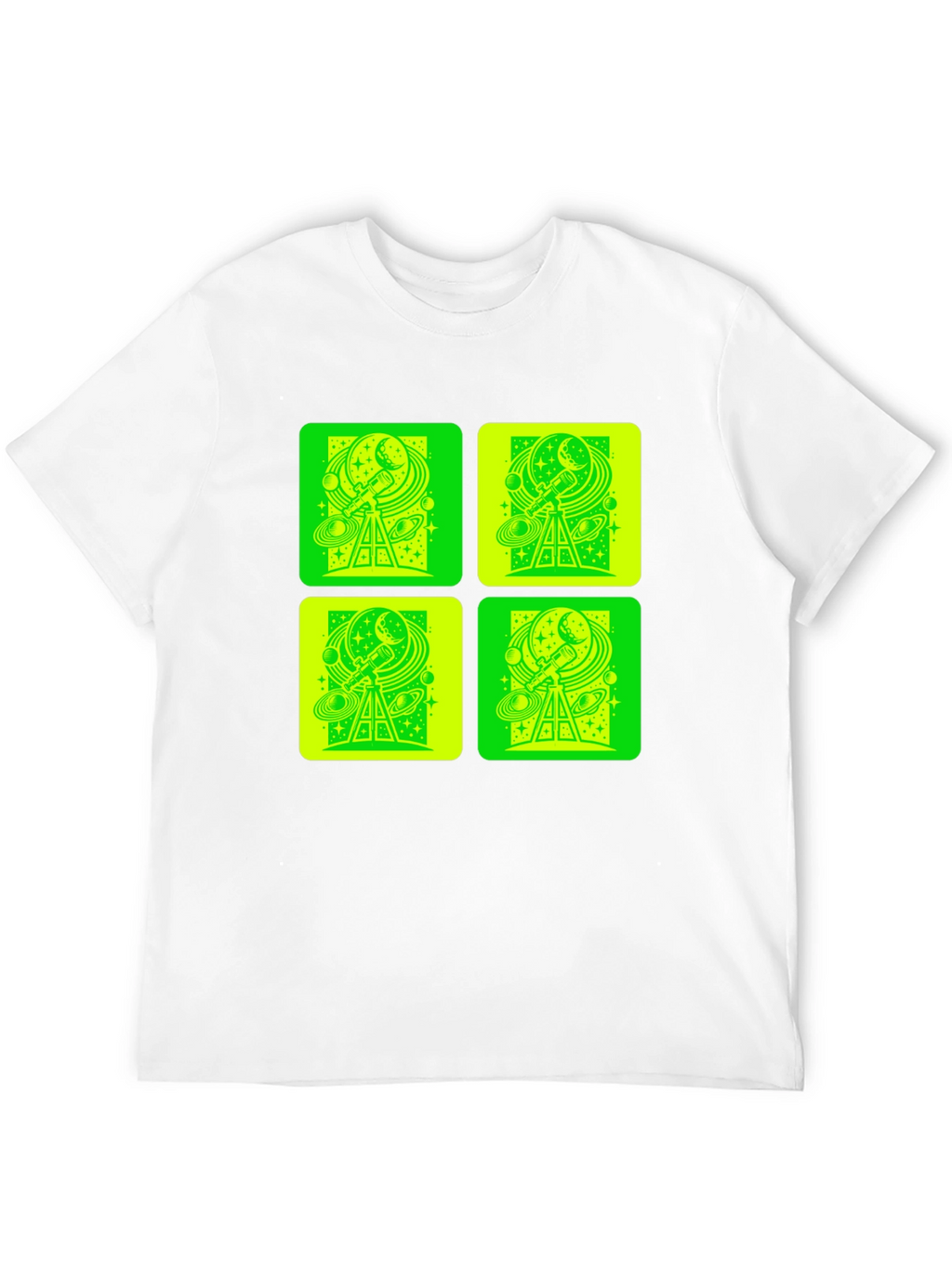 Telescope Space Print T-Shirt