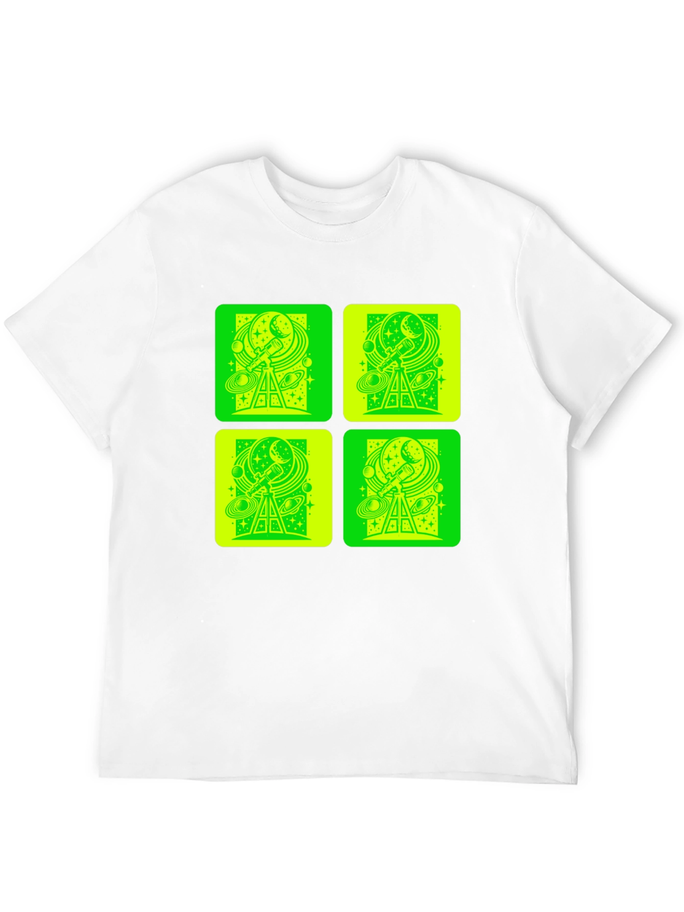 Telescope Space Print T-Shirt